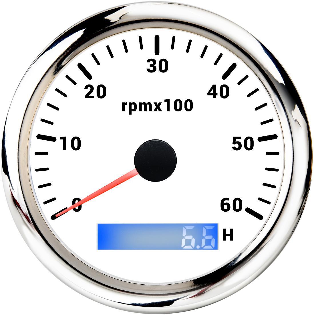 Gasoline engine timer tachometer for marine and automotive use, high-precision DC motor-type engine 85mm dashboard instrument