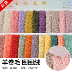 羊捲毛 尼泊爾 圈圈絨 捲曲絨羊卷絨 箱包帽子服裝玩具拖鞋毛絨布
