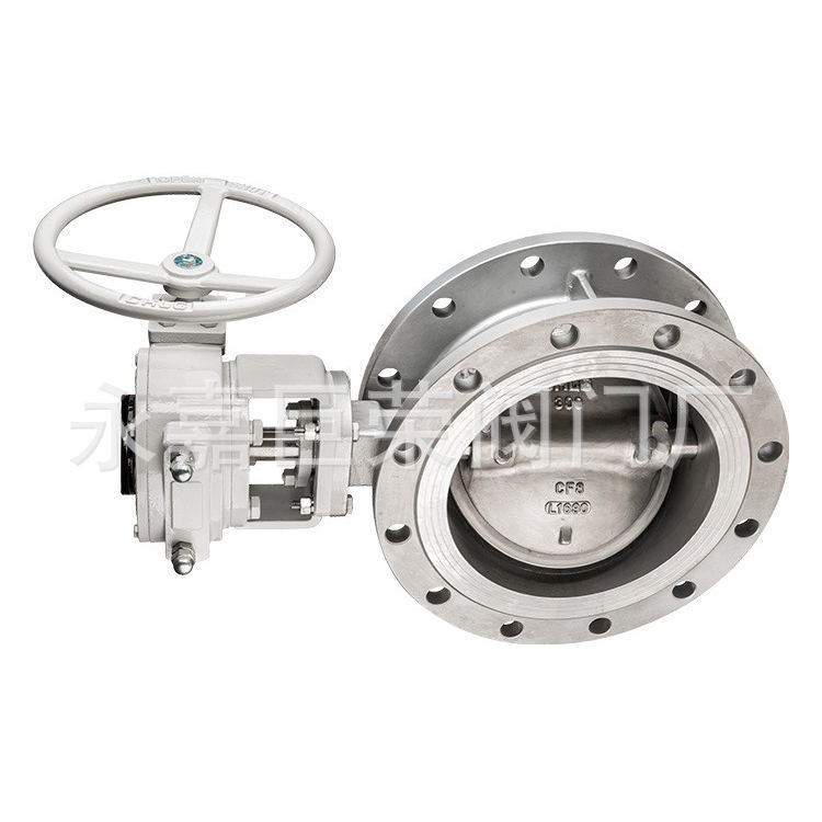 厂家批发D341W-10P DN500涡轮不锈钢蝶阀304法兰多层次硬密封