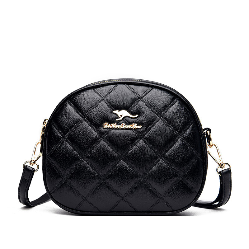 Small Diamond Pattern Shoulder Bag For Women Three Layer Design_voghion.com