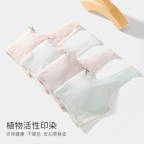 Girls' underwear, junior high school students, girls and older children's small vests, development period, high school, traceless adolescent bras