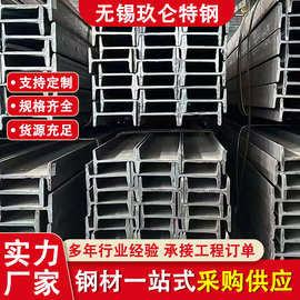 工厂现货Q235B热镀锌H型钢建筑工程用热轧h型钢拉弯切割工字钢