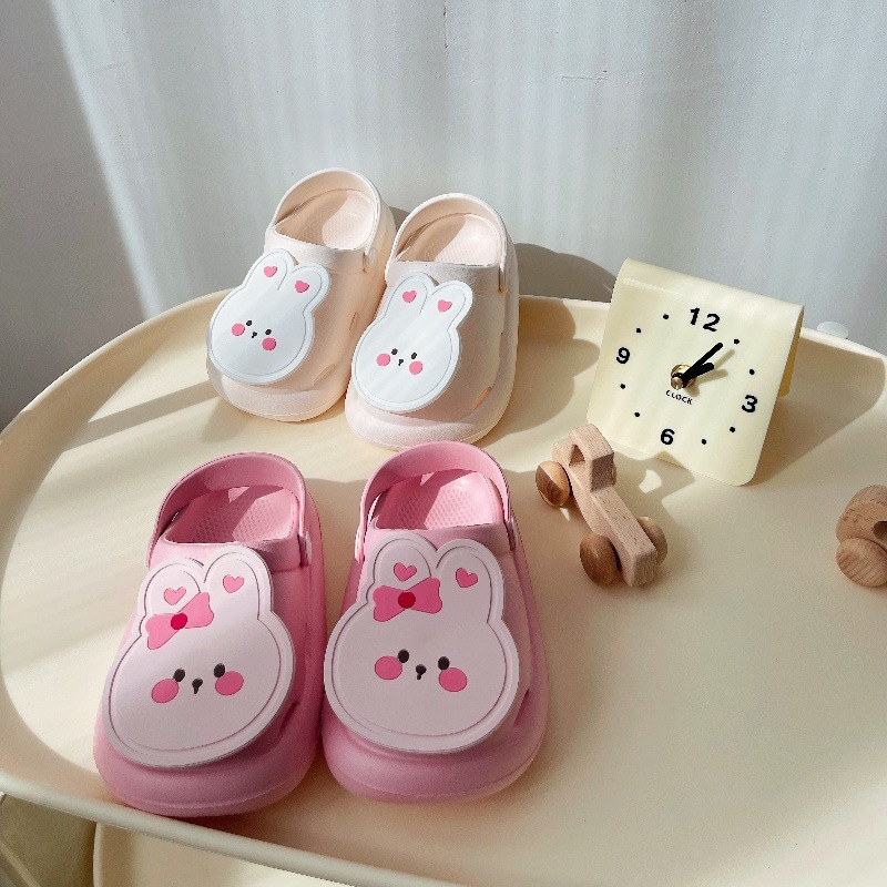 韓国ins子供スリッパ夏アニメ男女赤ちゃん室内ソフト底滑り止め穴靴ビーチ靴サンダル|undefined
