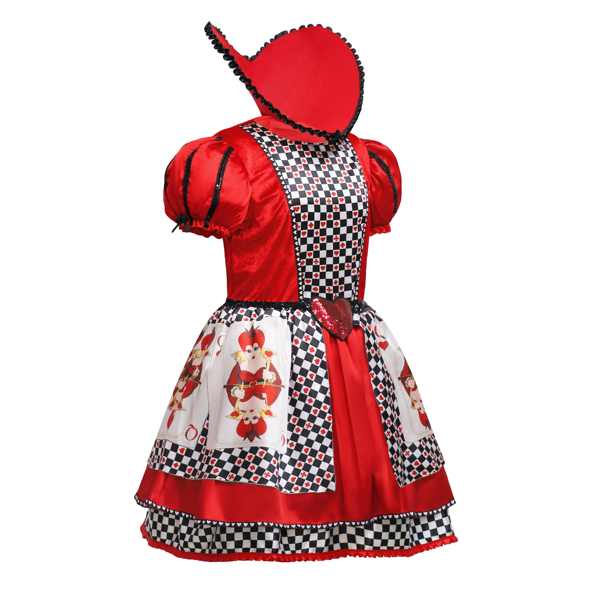 Queen of Hearts Show Cosmo Imprinted Set Dress European and American Anime Role Playing Set de 2 piezas