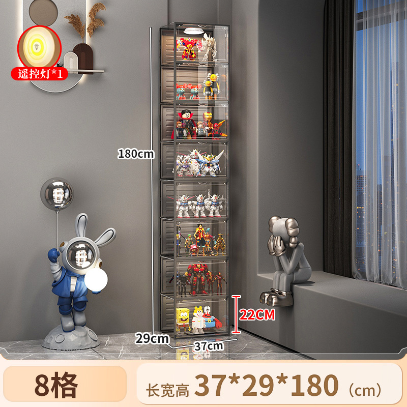 手办展示柜适用儿童玩具积木收纳置物架盲盒家用拼装陈列柜子|undefined