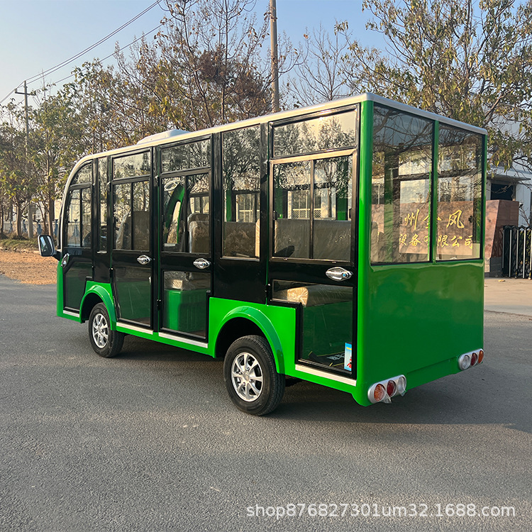 Electric Sightseeing Vehicles for Tourist Attractions, 11-23 Seats, Fully Enclosed, for Use in Tourist Areas, Sales Offices, as a Shuttle Bus, for Factories and Schools