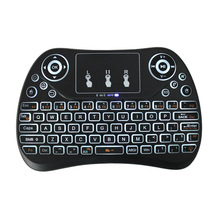 无线迷你键盘i8 2.4G超薄无线迷你键盘T2-L白色背光