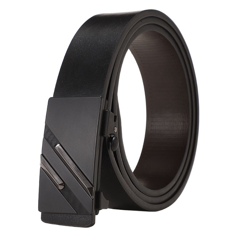 Cinturón de hebilla automática sin dientes hebilla interior de los hombres cinturón sin agujeros cinturón de negocios de mediana edad desgaste interior fábrica directa entrega de una pieza