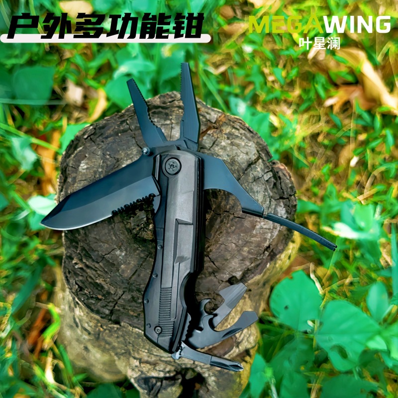 工厂批发多功能刀钳工具钳子野营生存战术工具刀户外工具跨境折刀