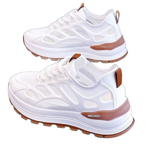 2026 popularidad en línea con zapatos de mujer primavera y verano zapatos de malla transpirables con suela suave flexible zapatos deportivos casuales de mujer