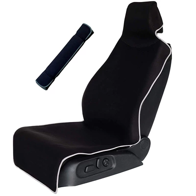 Wholesale Car Seat Cushions for All Universal seat cover - black-body-gray-edging-14554cm
