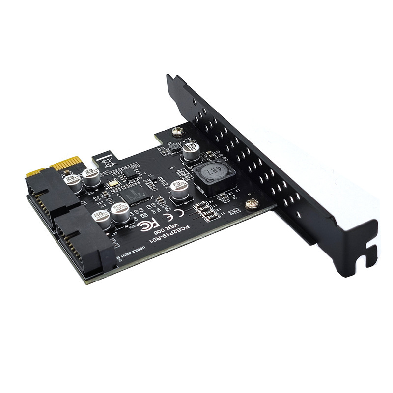 Usb3.2フロントgen1拡張カードデュアルポート19pinアダプタrenesas第3世代マスターd720201|undefined