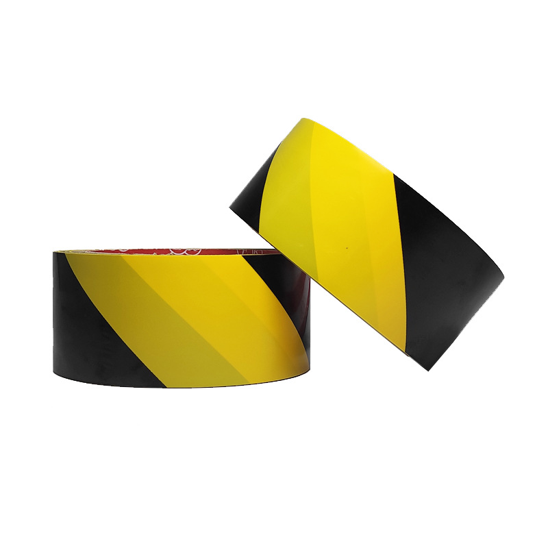 Negro amarillo PVC cinta de advertencia Taller libre de polvo marcado rojo amarillo azul 16m fuego canal cinta de piso caja completa envío gratuito