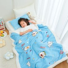 儿童毛毯双层加厚珊瑚绒毯子新生婴儿宝宝盖毯幼儿园小被子秋冬季