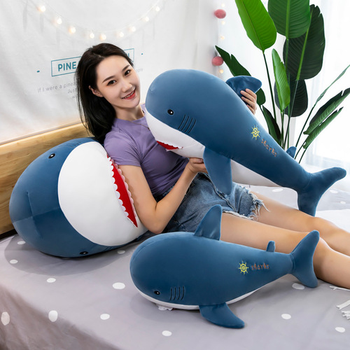  New Creative Toy Cute Shark Plush Toy Bedroom Sofa Decor Shark Pillow Stuffed Animal Wholesale