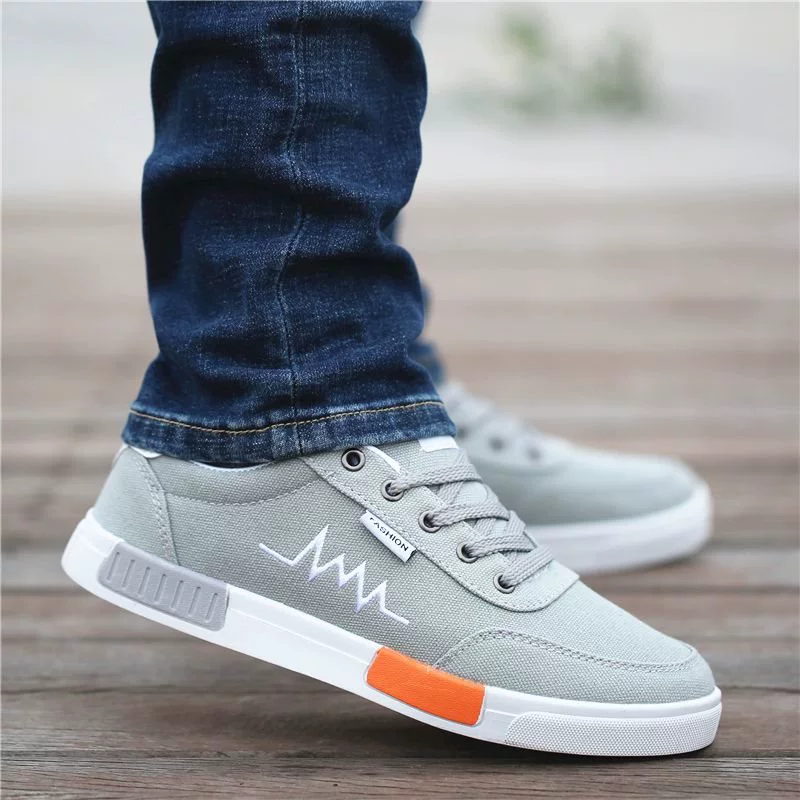 男鞋帆布鞋2025夏季新款潮鞋百搭板鞋防臭透气运动鞋男士休闲鞋子