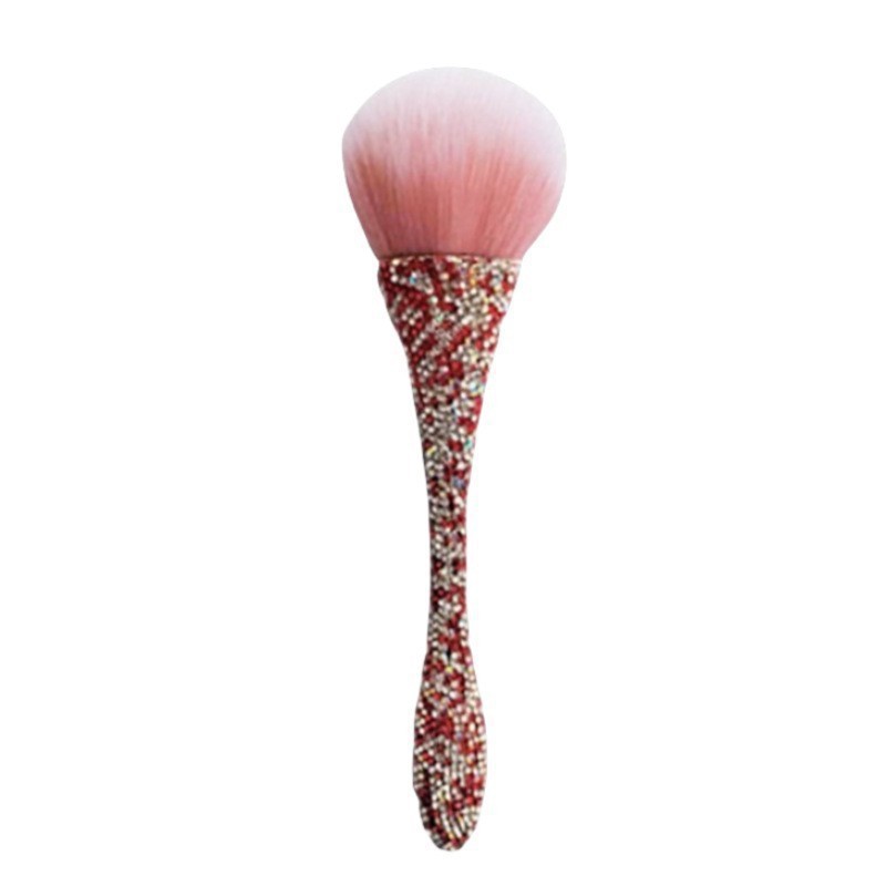 Brocha para Polvo de Manicura y Maquillaje de Nylon Suave para Limpieza de Uñas y Colorete