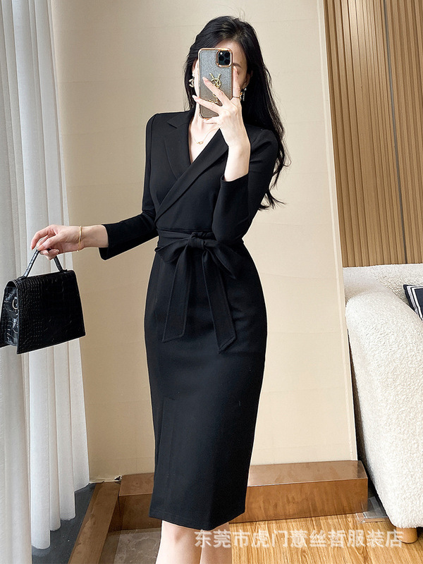 1930年風のスーツ襟仕様の業務用制服、美容室のフォーマルウェア、オフィスワーカー向けヒップカバー、最低価格は238円です。|undefined