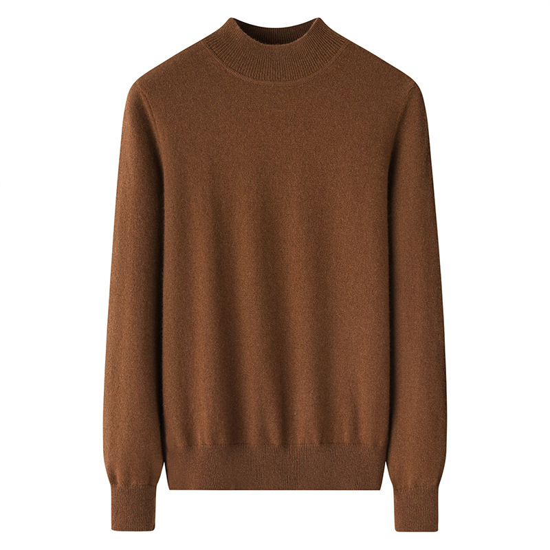 Inner Mongolia Factory Autumn and Winter Half-Turtleneck Solid Color Cashmere Sweater for Women, Short Pullover Knitwear, Base Layer Sweater Inner Mongolia Factory Autumn and Winter Half-Turtleneck Solid Color Cashmere Sweater for Women, Short Pullover Knitwear, Base Layer Sweater