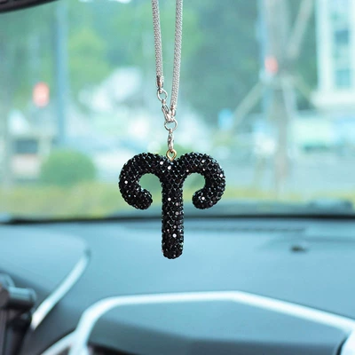 Car hanging pendant car decoration interior - black-diamond-aries