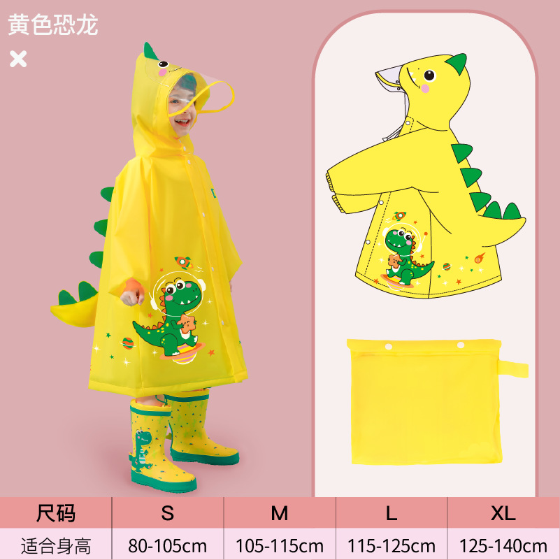 Capa de lluvia para niños niñas niños niñas trajes de lluvia para jardín de infantes nuevos dinosaurios amigos niños pequeños chapa de lluvia para bebés
