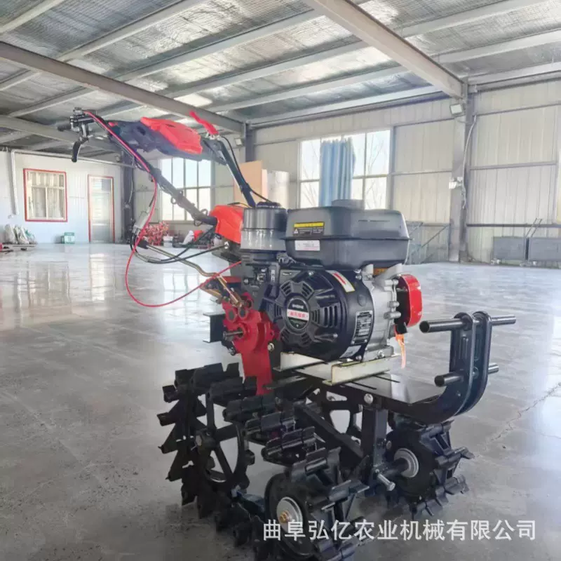 8马力双履带微耕机菜园地开荒犁地机丘陵地爬坡耕地机开沟扣瓣机