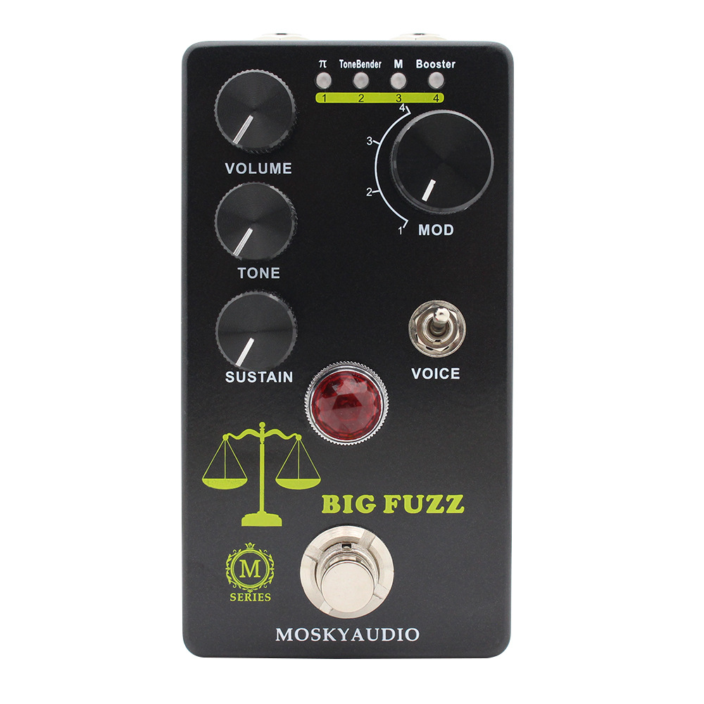 Dispositivo de efecto de guitarra de instrumento musical MOSKYAUDIO GRAN FUZZ dispositivo de efecto magnético