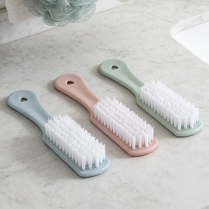 Plastic Small Brush Shoe Cleaning Brush Plain Color Hanging Soft Bristle Shoe Washing Brush Laundry Brush Clothes Washing Brush Shoes