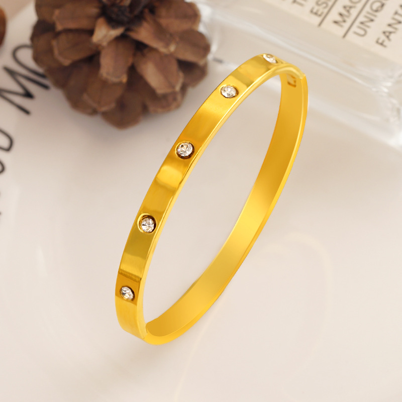 INS moda pulsera de todo fósforo joyería simple pulsera de mujer popular aleación de cobre pulsera abierta joyería popular