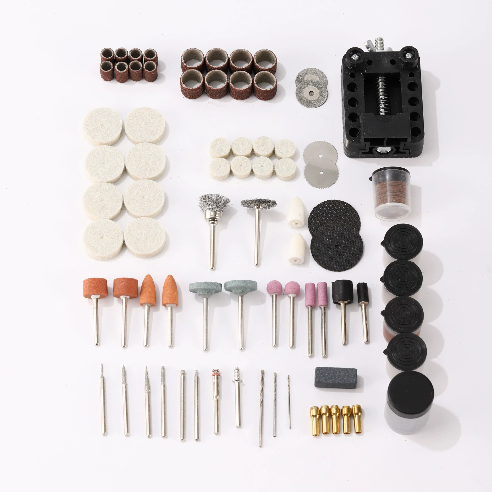 Набор миниатюрных электрических щеток с полировальной головкой для резьбы по дереву, оливкового и орехового дерева, с мягкой шерстяной колесиком для чистки и полировки.