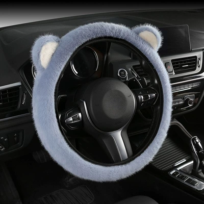 Cold Protection Wholesale, Steering wheel cover - blue-ears-universal