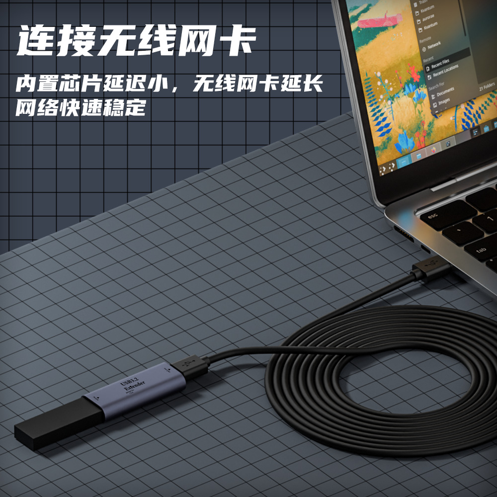 Usb3.2信号拡大延長器データバンド15w電源ポートサポートプリンタ監視カメラ延長