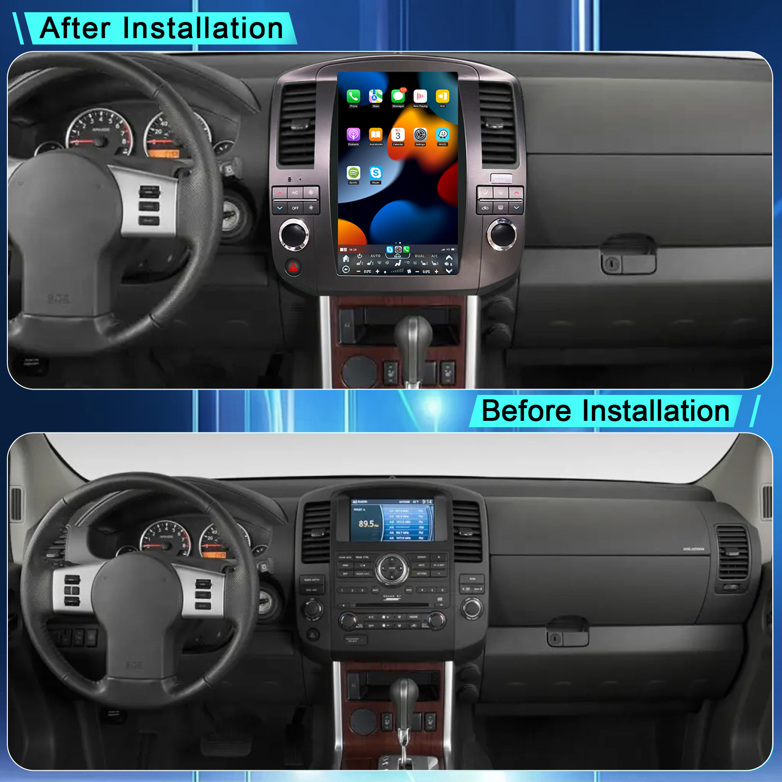 Suitable for 08-15 Paladin Se Smart Android Car Central Control Screen Wireless Carplay Apple Connectivity