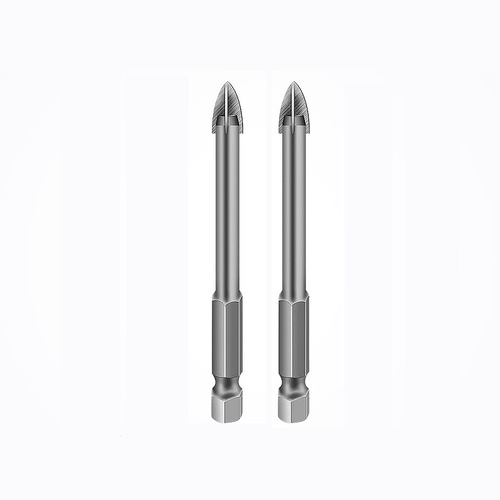 Manufacturer wholesale short hexagonal cross drill four-edged drill glass ceramic hole opener alloy drill bit ceramic twist drill