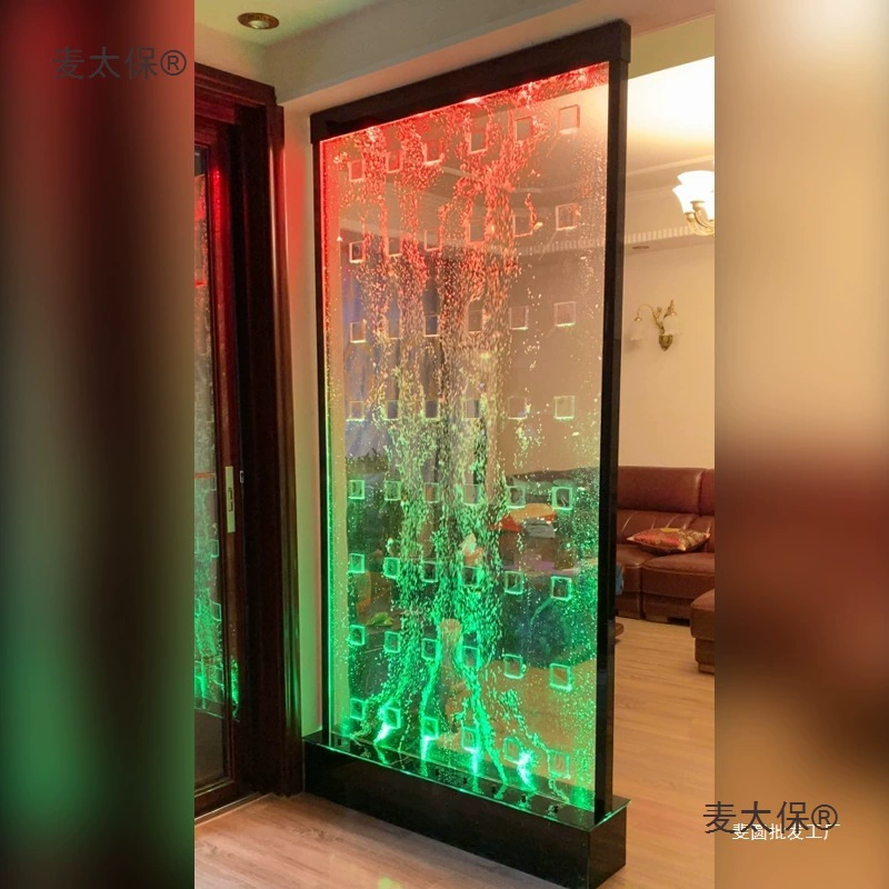 Водный танец, сверкающая вода, завеса, экран, большие струящиеся водные украшения, акриловый аквариум, гостиная, входная перегородка Metabo