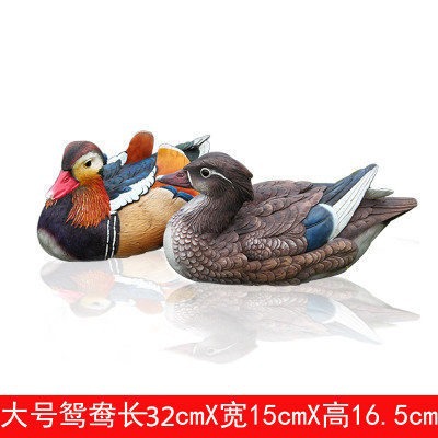 Patio al aire libre estanque pato simulación de resina de pato pato ornamentos jardín piscinas paisaje cisne flotante paisaje