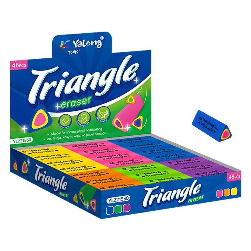 Goma de Borrar Escolar de Material TPR en 6 Colores para Oficina y Escuela