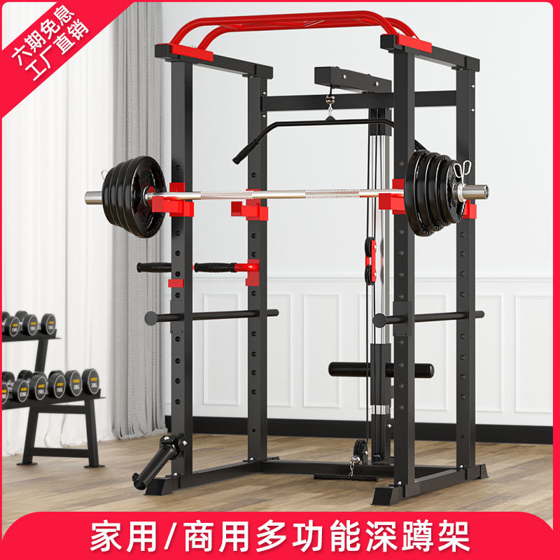 Professional Frame Squat Rack Fitness Multi-Functional Weightlifting Bed Bench Press Rack Barbell Bed Gantry Rack Trainer for Men