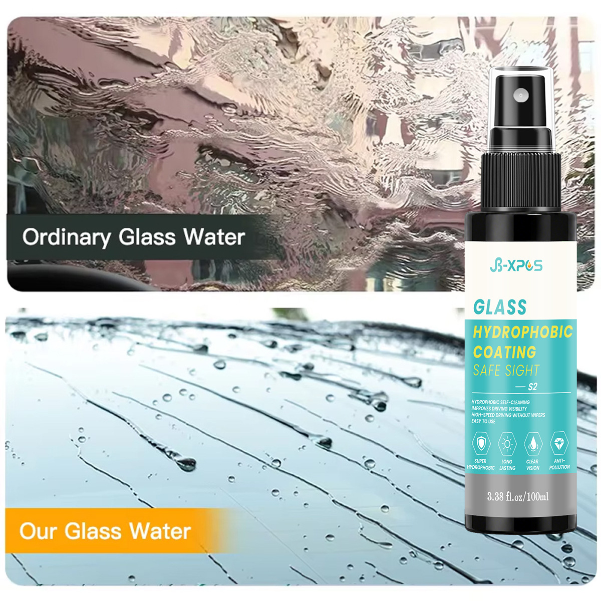 YT303 car glass anti-fog agent is exclusively for cross-border supply, used for rearview mirrors and car window glass to prevent fogging, rain, and water adhesion