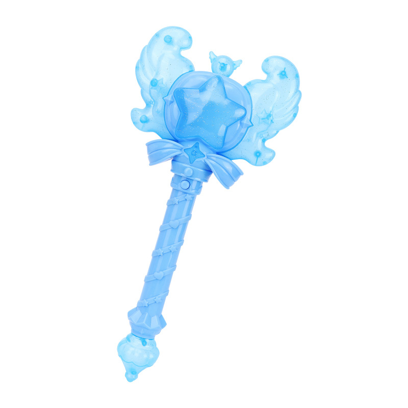 Varita mágica de princesa transfronteriza, princesa de hielo, sonido y luz, varita de hadas, niña, varita de hadas mágica, juguete luminoso para niños