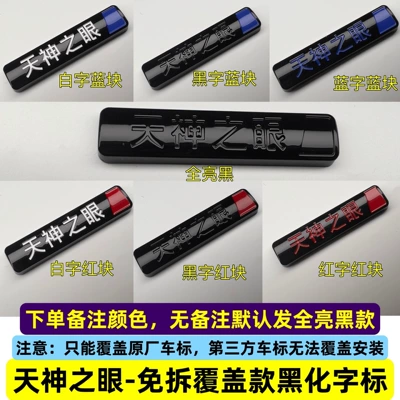 Car logo — Seal 05, Seal 06, Seal - black-with-bright-finish-gods-eye-single-is-shipped-in-full-bright-black-by-default-please-specify-other-colors-if-desired