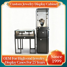 高端珠宝首饰展示柜台定制商场奢侈品陈列柜玉器饰品精品玻璃展柜