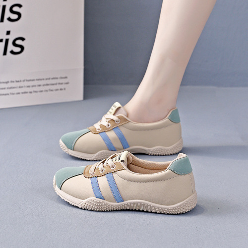 Women's Light-Up Sneakers 2025 Spring and Autumn New Fashionable and Versatile Dad's White Laces Sneakers YYN-1507