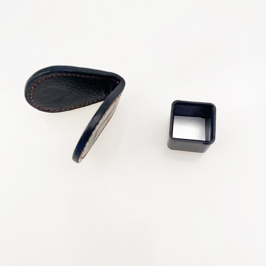 Caja de almacenamiento de cuero genuino caja de almacenamiento de succión magnética sombrero de chocolate + Pantalones redondos bolsillo clip de chocolate/cuero genuino