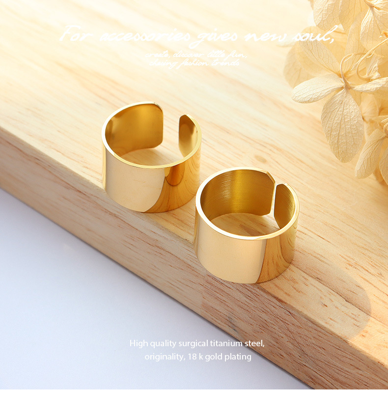 Marka French Ins Cool Style Exaggerated and Personalized Simple Opening Geometric Exaggerated Ring T