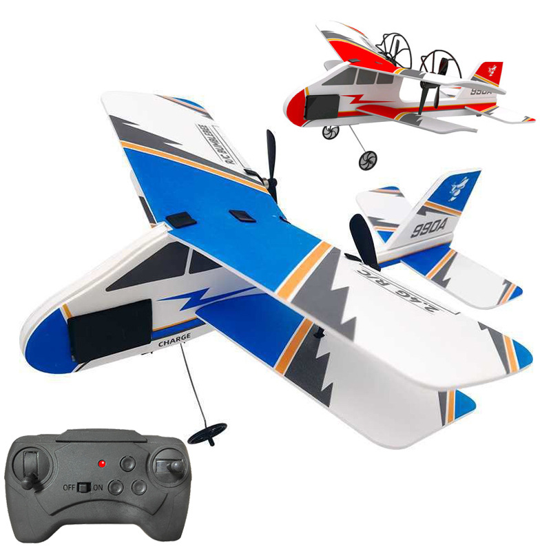 FX801遥控滑翔机 塞斯纳182固定翼泡沫飞机 拼装儿童航模玩具户外