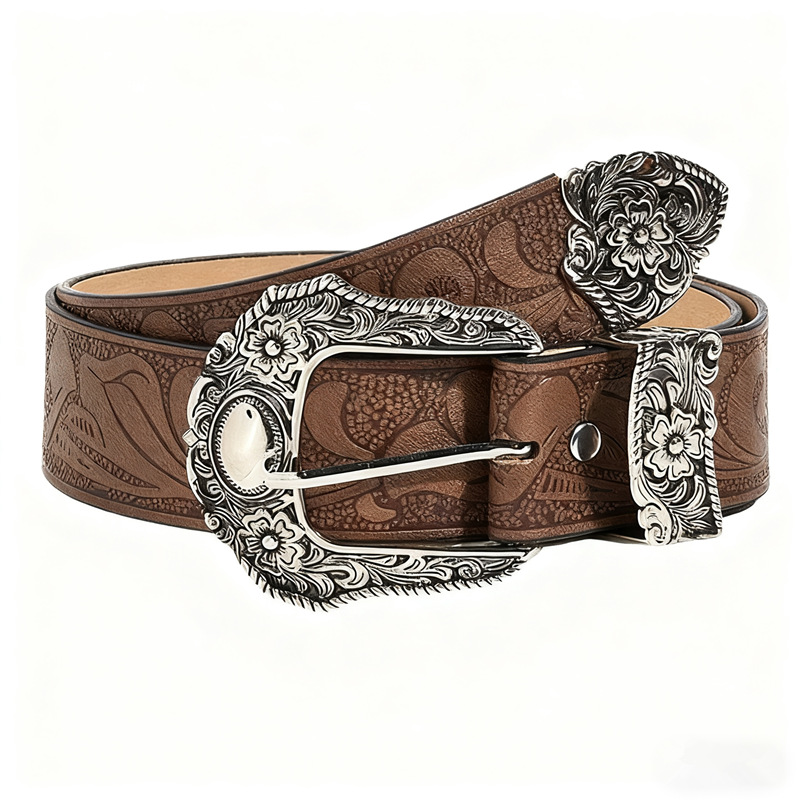 Nuevo cinturón para damas retro bohemia cinturón en relieve y2k cinturón de estilo europeo y americano hebilla de aguja hombre