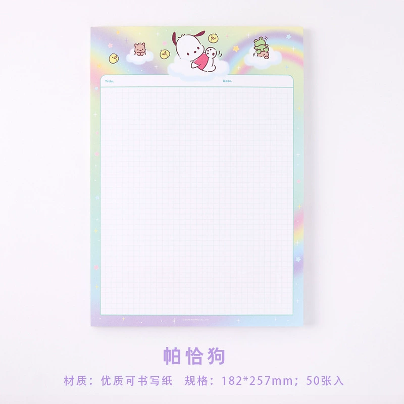 Новый блокнот Sanrio B5 для учебы, с яркими обложками и страницами для заметок