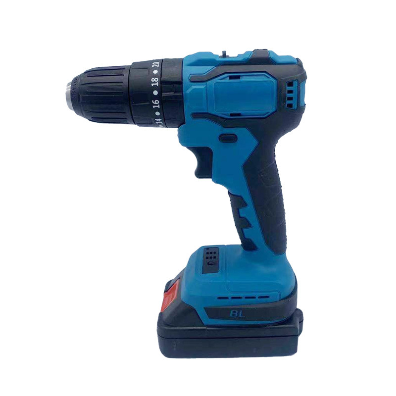 High-power brushless rechargeable drill lithium battery impact drill double-speed rechargeable hand electric drill electric screwdriver electric tool