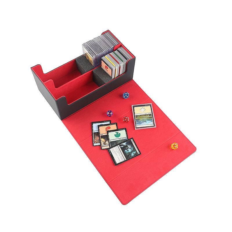 in stock Large Capacity Double Row Magnetic Game Card Box Star Card One Piece Ultraman Card Storage Card Box